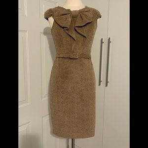 Eva Franco Faux suede size 6 sheath dress